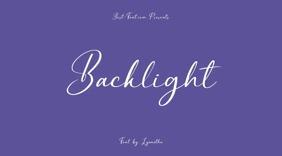 Backlight Font