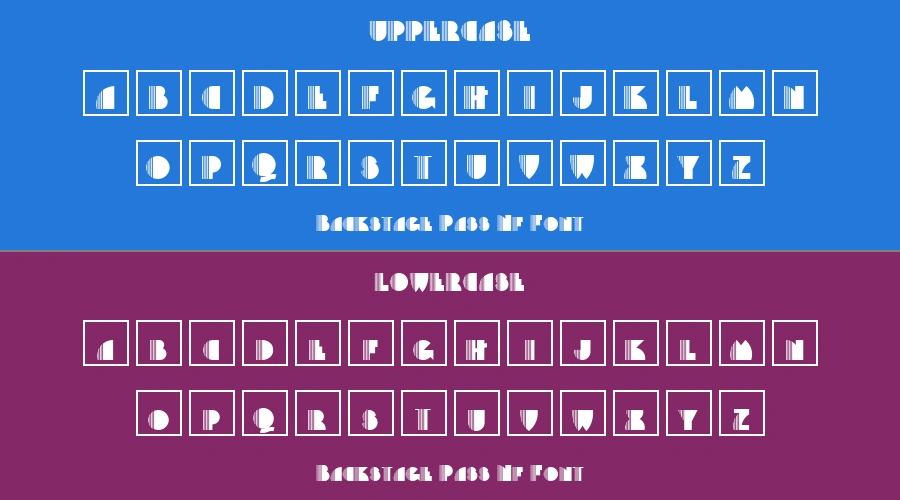 Backstage Pass Nf Font Preview