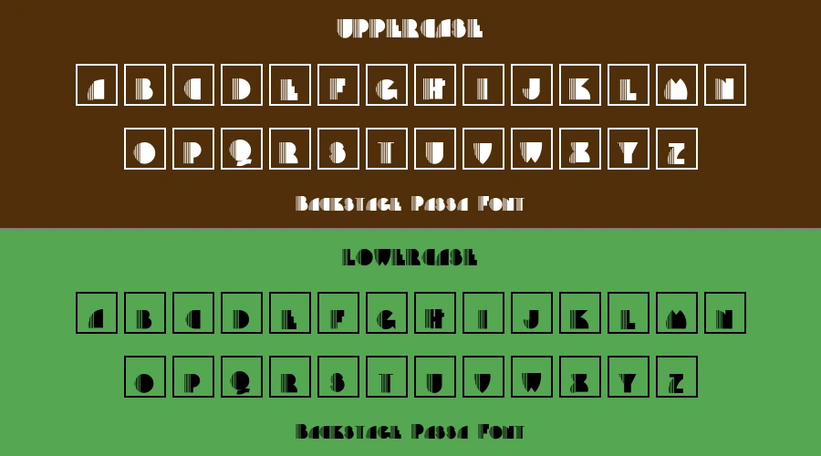 Backstage Passa Font Preview