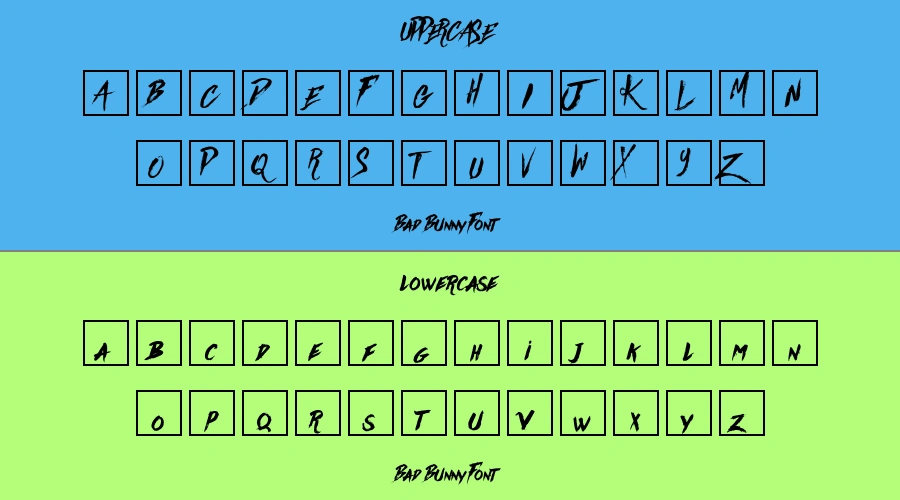 Bad Bunny Font Preview