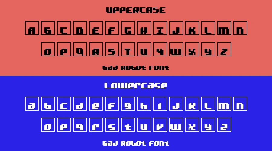 Bad Robot Font Preview