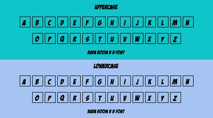 Bada Boom B B Font Preview