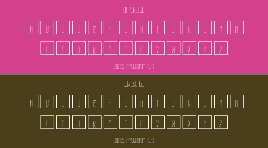 Badass Typography Font Preview