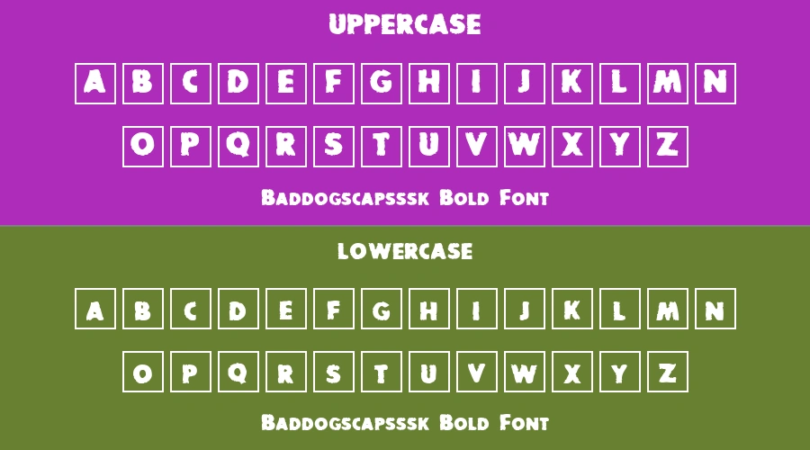 Baddogscapsssk Bold Font Preview