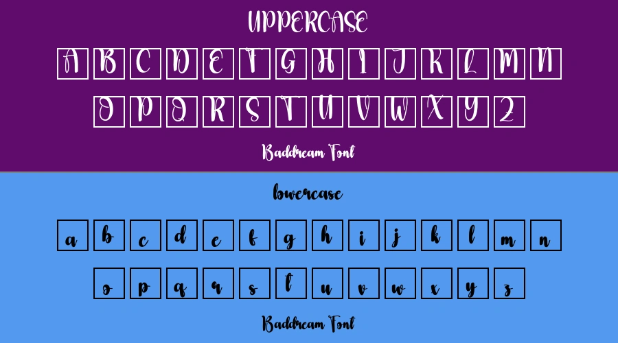 Baddream Font Preview