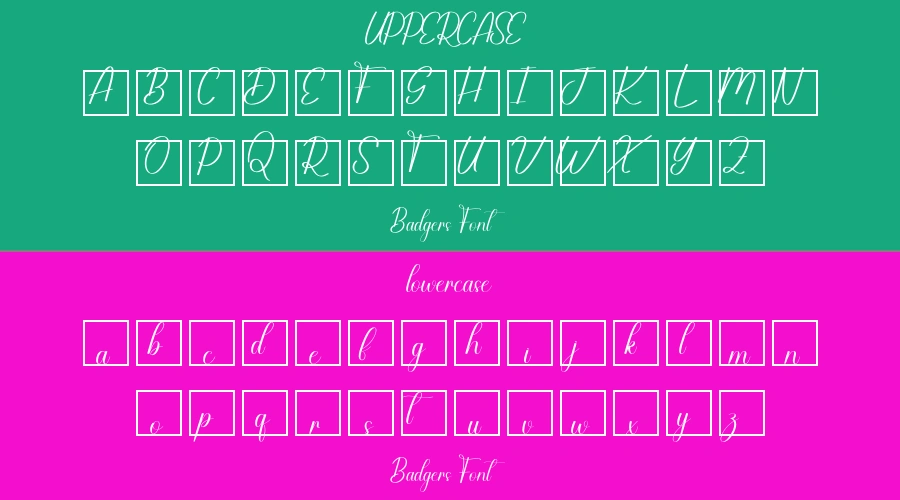 Badgers Font Preview