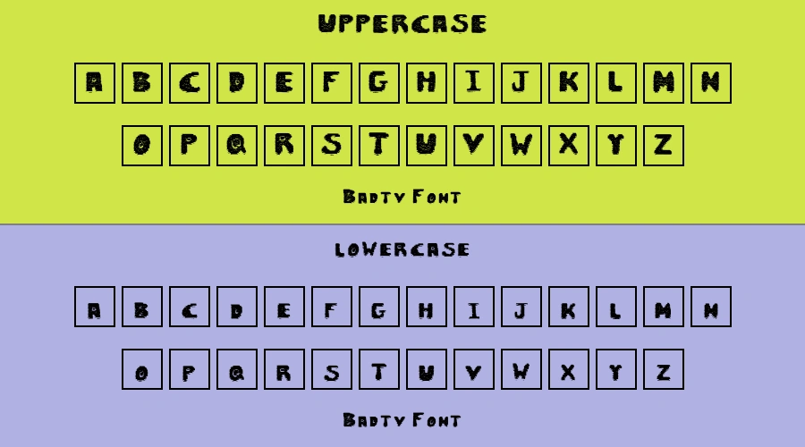 Badtv Font Preview