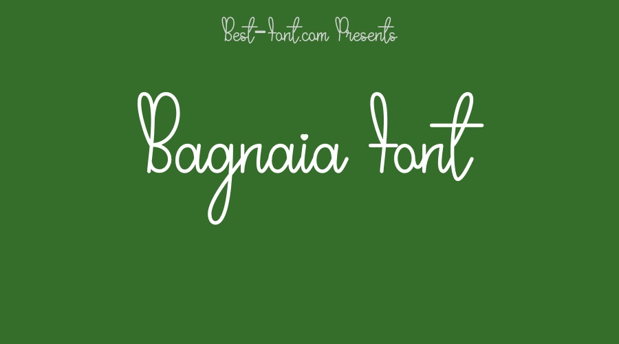 Bagnaia Font