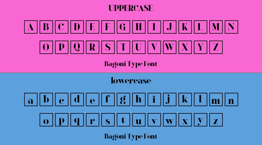 Bagoni Type Font Preview