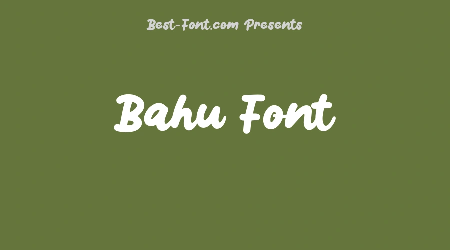 Bahu Font