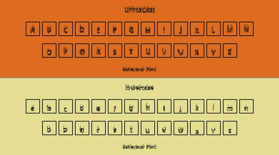 Baileyscar Font Preview