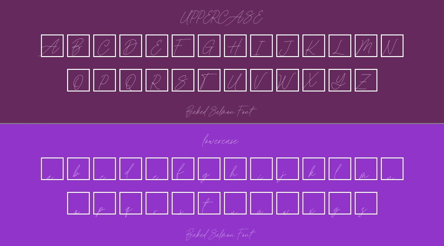 Baked Salmon Font Preview