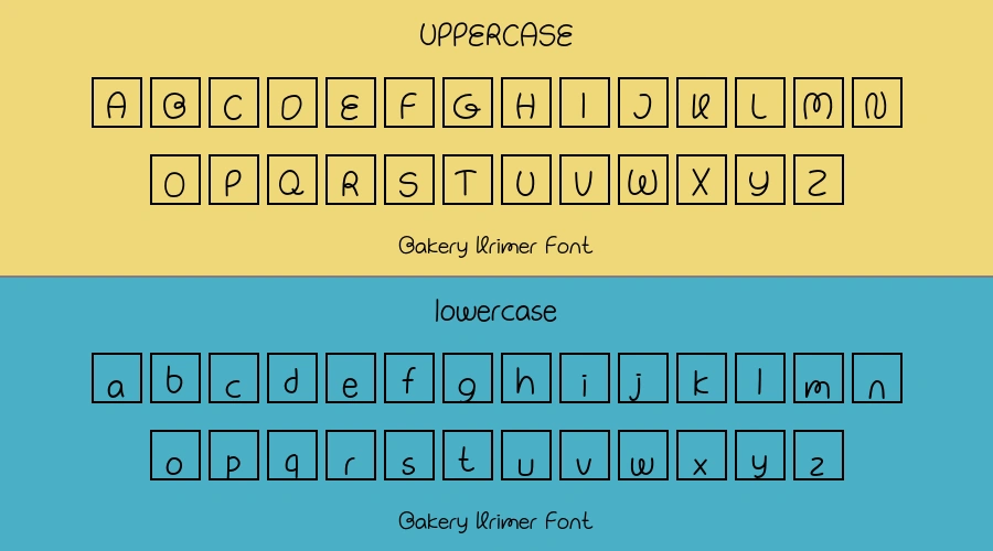 Bakery Krimer Font Preview
