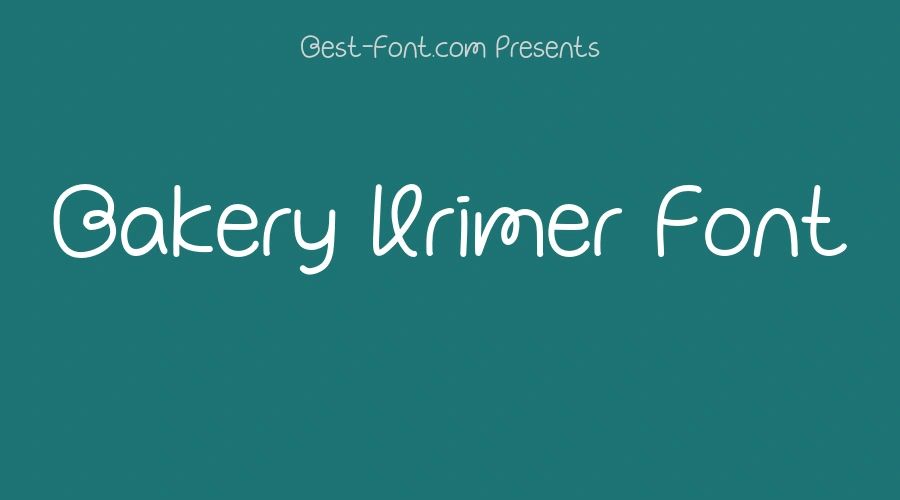 Bakery Krimer Font