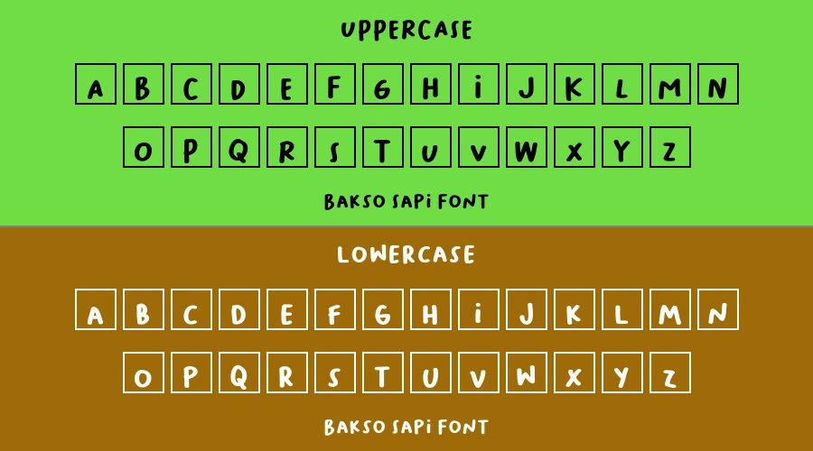 Bakso Sapi Font Preview