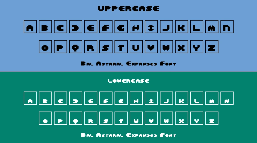 Bal Astaral Expanded Font Preview