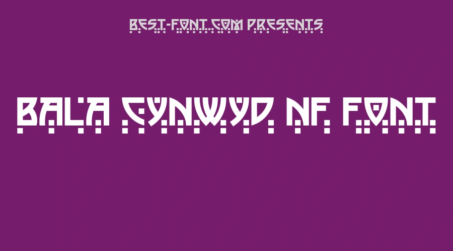 Bala Cynwyd Nf Font