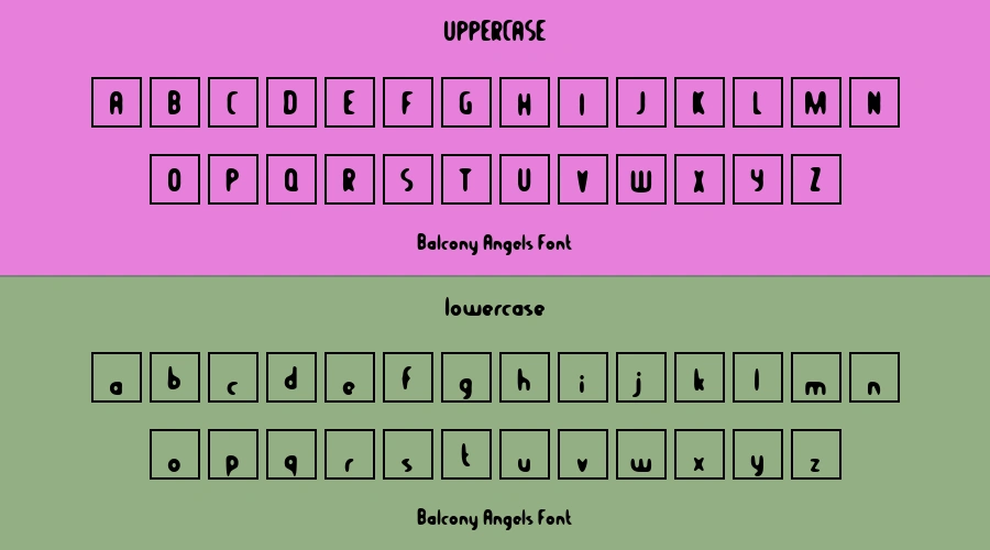 Balcony Angels Font Preview