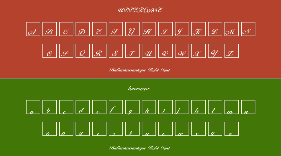 Ballantinesantique Bold Font Preview