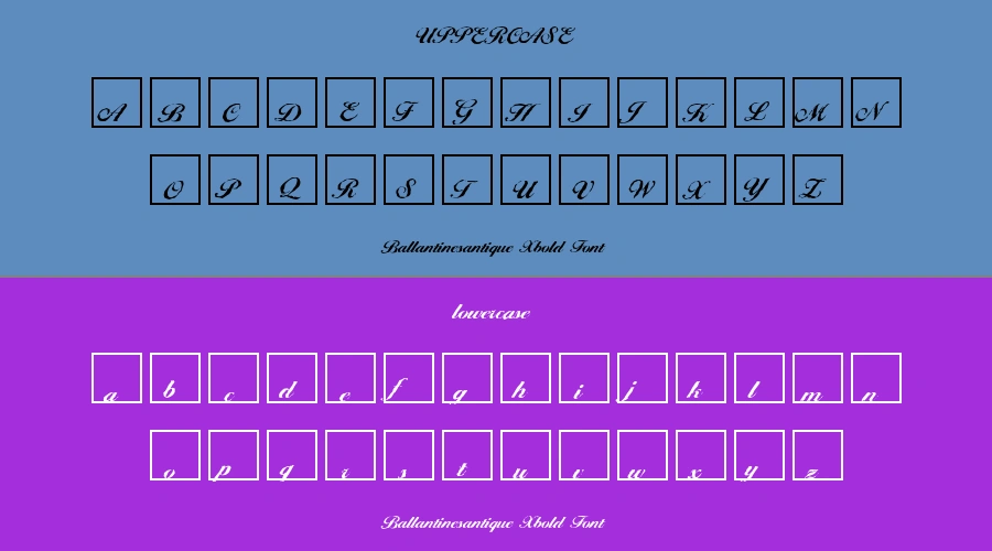 Ballantinesantique Xbold Font Preview