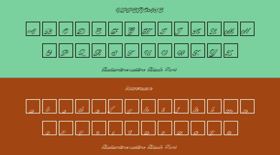 Ballantinesoutline Black Font Preview