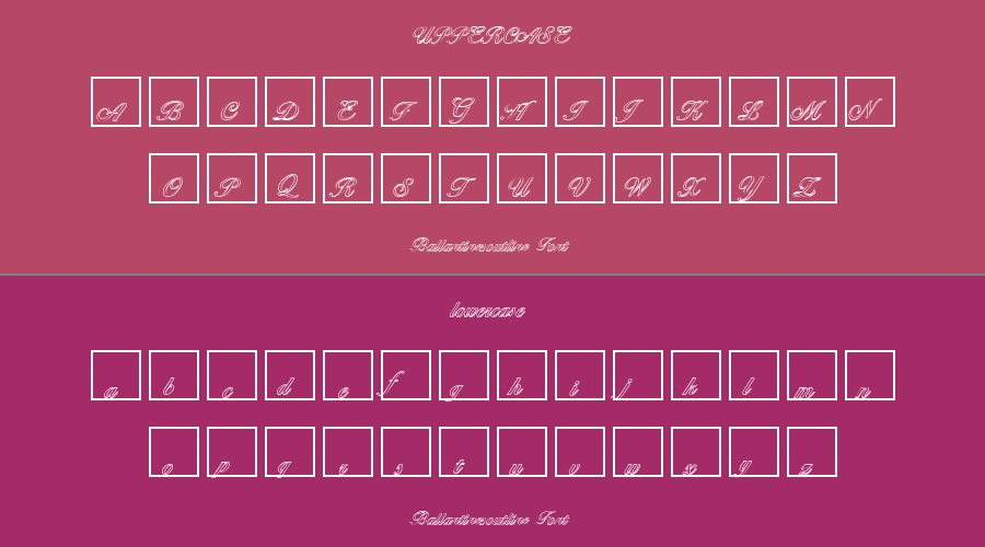 Ballantinesoutline Font Preview