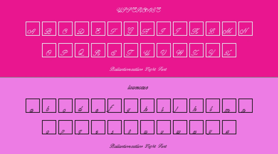 Ballantinesoutline Light Font Preview