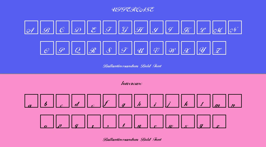 Ballantinesrandom Bold Font Preview