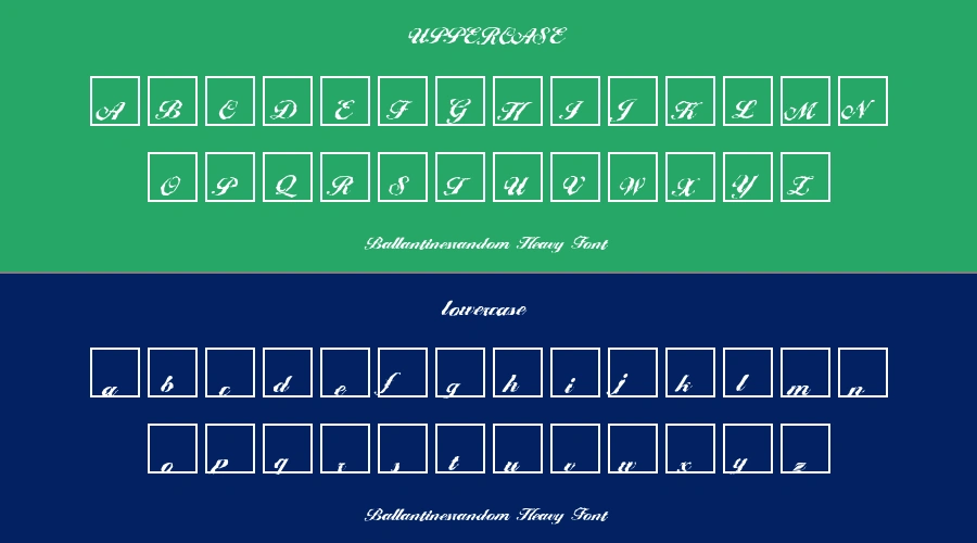 Ballantinesrandom Heavy Font Preview