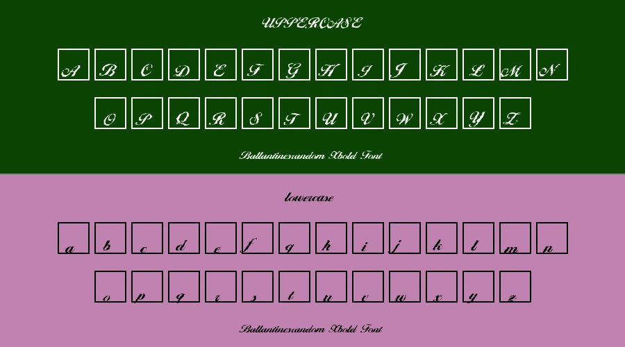 Ballantinesrandom Xbold Font Preview