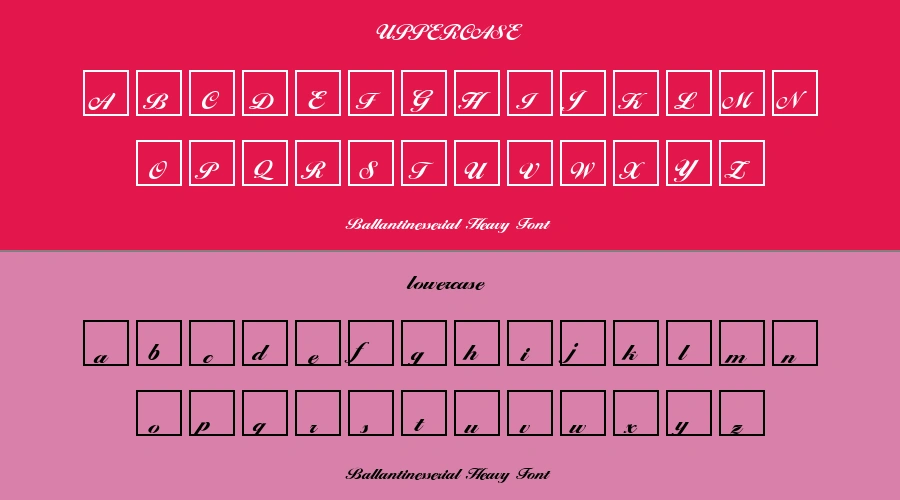 Ballantinesserial Heavy Font Preview