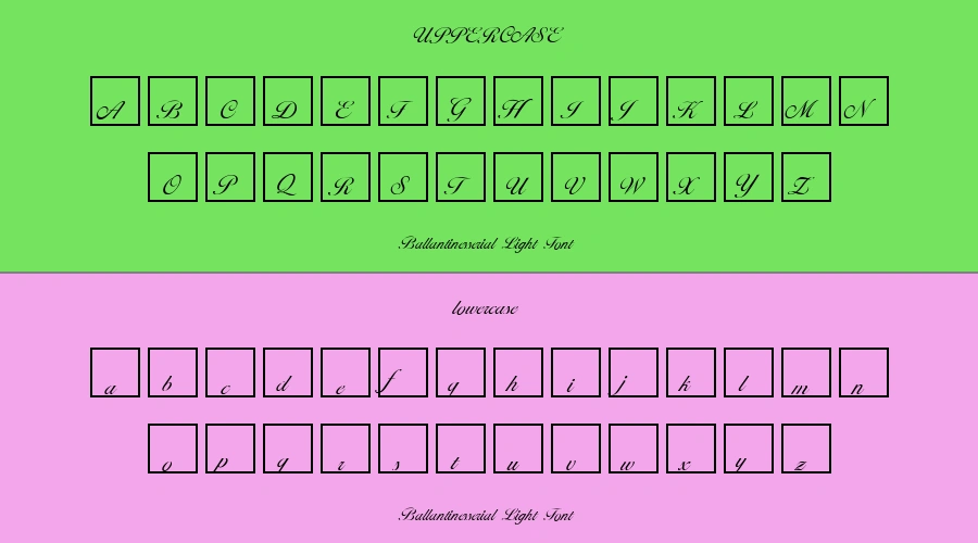 Ballantinesserial Light Font Preview