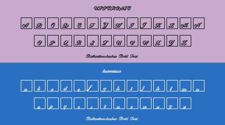 Ballantinesshadow Bold Font Preview