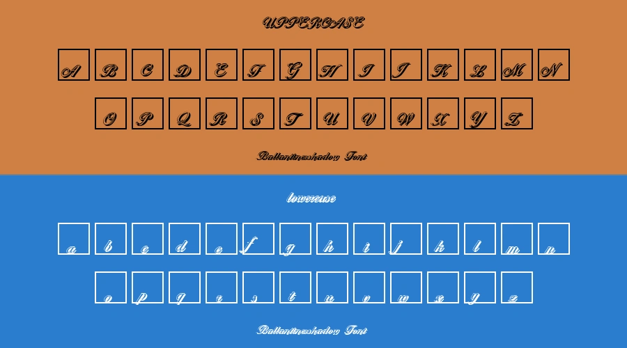 Ballantinesshadow Font Preview