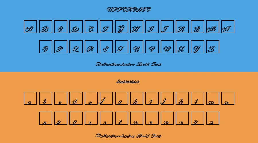 Ballantinesshadow Xbold Font Preview