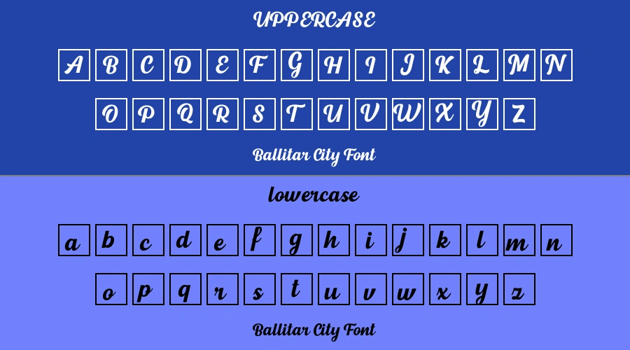 Ballitar City Font Preview