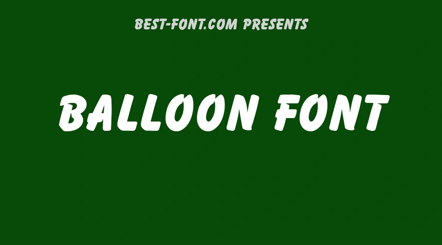 Balloon Font