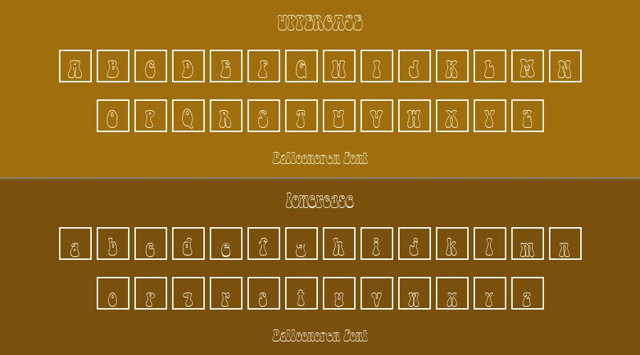 Balloonopen Font Preview