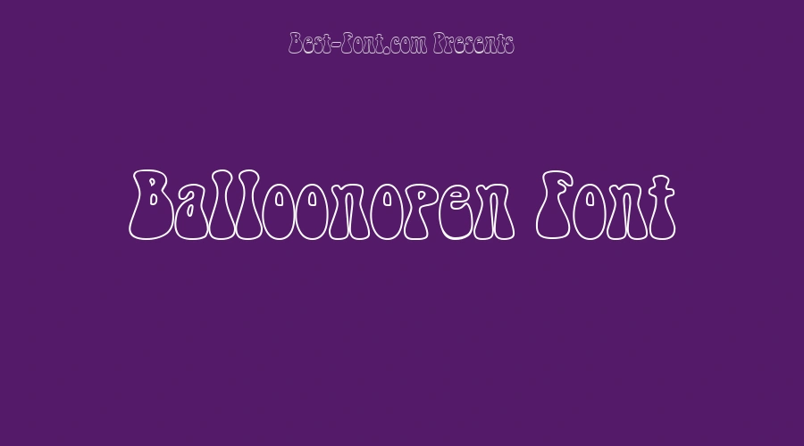 Balloonopen Font