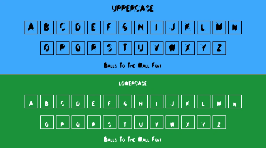 Balls To The Wall Font Preview