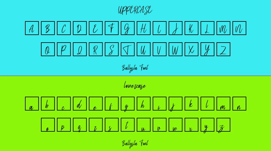 Ballysta Font Preview