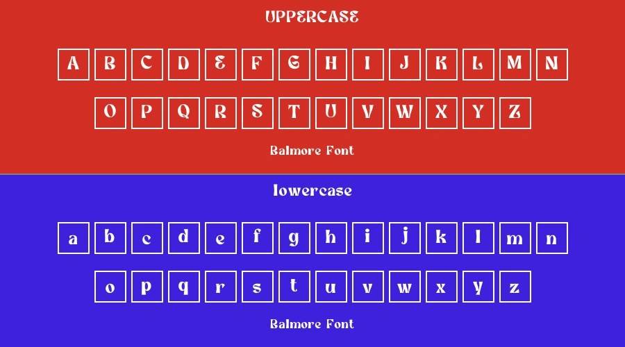 Balmore Font Preview