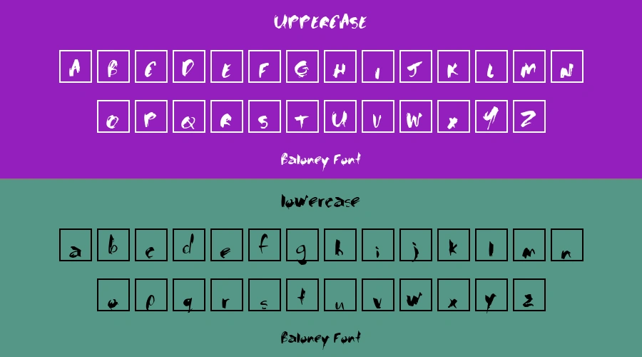 Baloney Font Preview