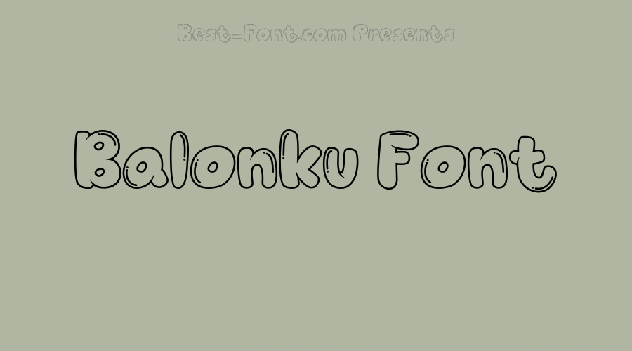 Balonku Font