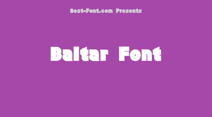 Baltar Font