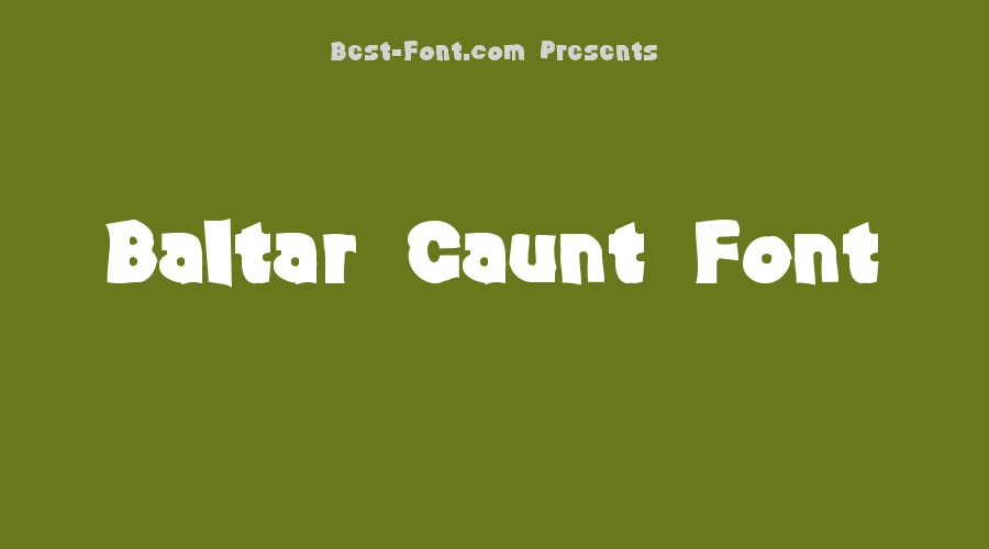 Baltar Gaunt Font