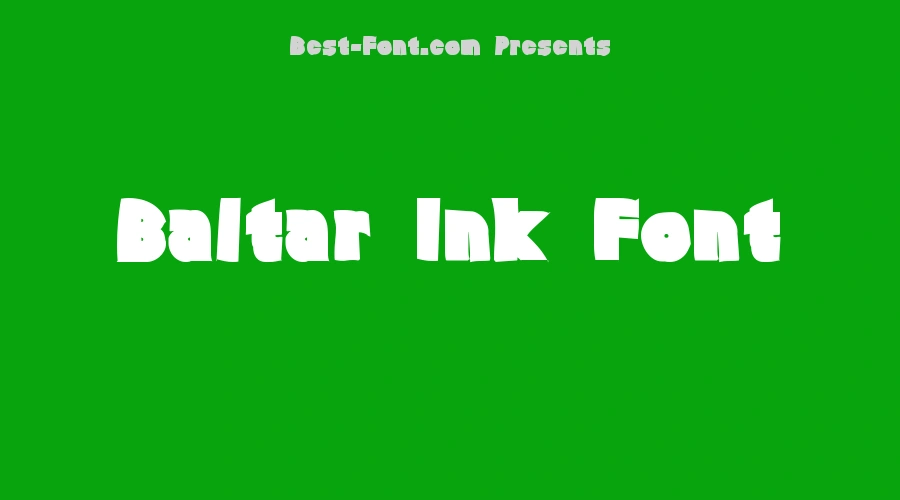 Baltar Ink Font