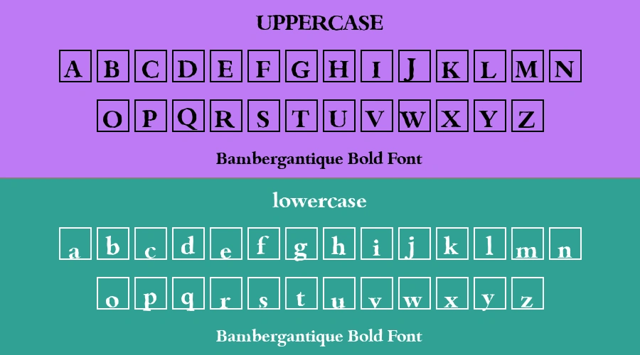 Bambergantique Bold Font Preview