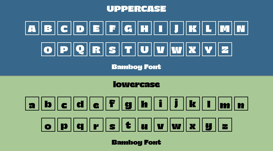 Bamboy Font Preview