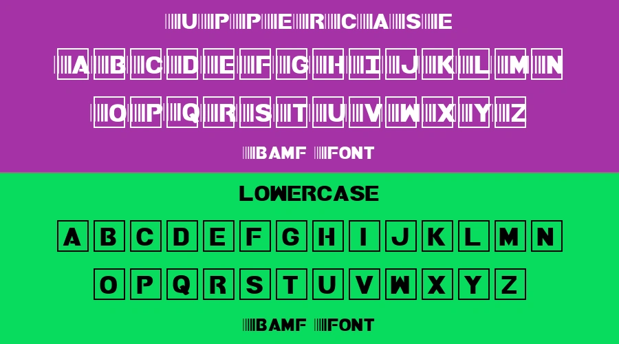 Bamf Font Preview
